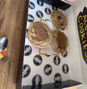 The 3 vegan options   at The Cookie People  in Scunthorpe