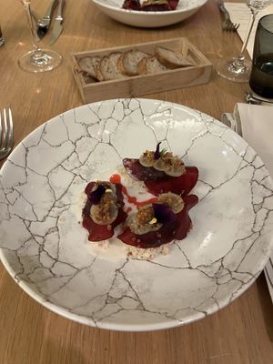 Beet crapaudine  at Brasserie Côté Cour in Bourglinster