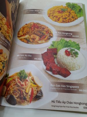 Menu at Nhân Duyên in Ho Chi Minh City