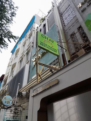 Sign outside at Nhân Duyên in Ho Chi Minh City