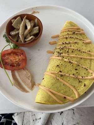 Chickpea protein omelet   at KURUMI - Healthy Vegan Food & Desserts in Hoi An