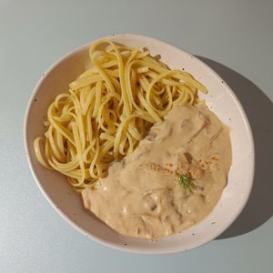 Pasta stroganoff at KURUMI - Healthy Vegan Food & Desserts in Hoi An