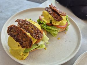 Tofu Benedict at KURUMI - Healthy Vegan Food & Desserts in Hoi An