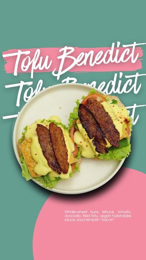 Tofu Benedict at KURUMI - Healthy Vegan Food & Desserts in Hoi An