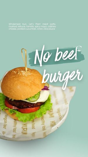 No Beef Burger at KURUMI - Healthy Vegan Food & Desserts in Hoi An