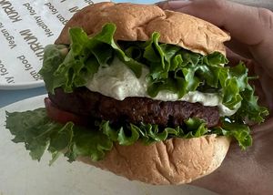No beef burger at KURUMI - Healthy Vegan Food & Desserts - Hoian in Hoi An