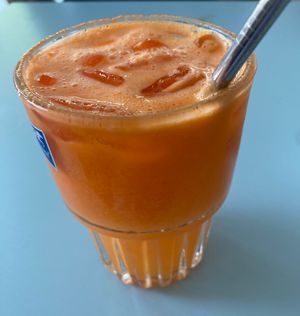 Beautiful tan juice at KURUMI - Healthy Vegan Food & Desserts - Hoian in Hoi An