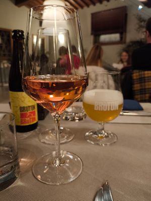 Rose wine at Saladier Vinci Trattoria Dell'Ortolano in Florence