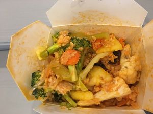 Pineapple fried rice vegan style 👌 at Little Thai Place in Victoria