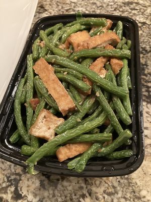 Stir fried Green Beans with Tofu at Hunan East in Cleveland