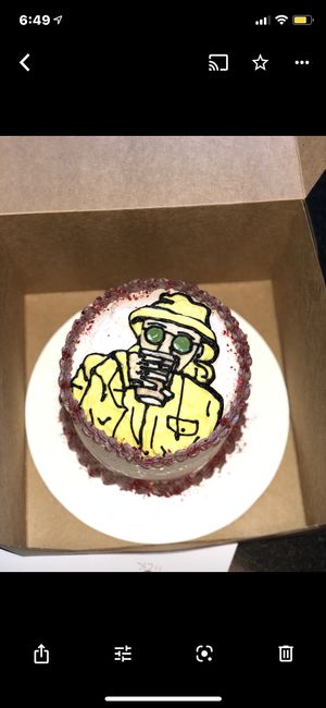 My custom made birthday cake  at The Sweet Beet in Granby