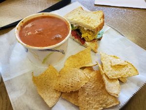 Cup & a half back when we could eat in before the pandemic at The Sweet Beet in Granby