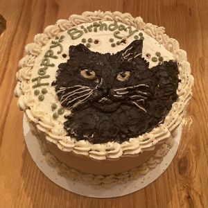 Custom decorated carrot cake from The Sweet Beet.  at The Sweet Beet in Granby