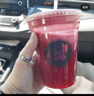 Spooky potion #13, my favorite fresh pressed juice! at The Sweet Beet in Granby