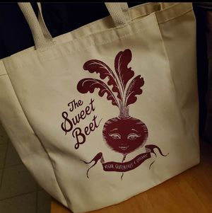 Sweet Beet tote  #Veganuary at The Sweet Beet in Granby