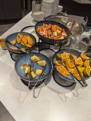 Fruits and vegetables at Log Restaurant in Sinettae