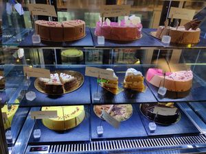 Cake selection at Choco Deli Oy Rinteenkulma in Rovaniemi