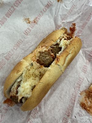 Vegan meatball    at Dave's Cosmic Subs in Hudson