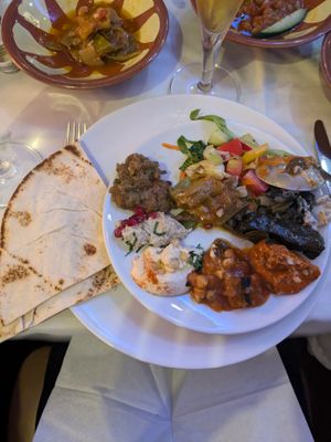 My plate of deliciousness at Masaya Restaurant in Berlin