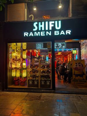 outside at Ramen Shifu  in Gijon