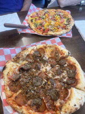 Meat lovers & Veggie  at Wild Pie in Gainesville
