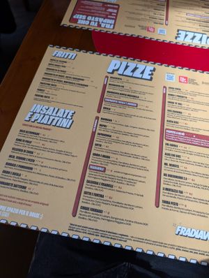 menu at Fradiavolo Pizzeria - Milano Porta Venezia in Milan