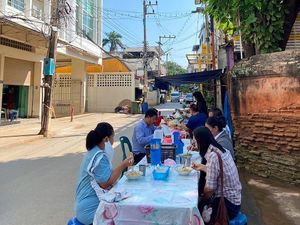 Seating area at Sarima Yellow Bean Noodle ซารีมะห์ ร้านข้าวฟืนถั่วเชียงใหม่ in Chiang Mai