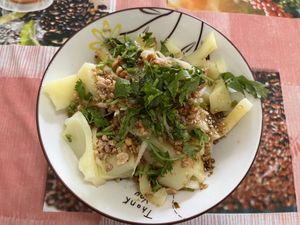 So simple yet satisfying 🤤   at Sarima Yellow Bean Noodle ซารีมะห์ ร้านข้าวฟืนถั่วเชียงใหม่ in Chiang Mai