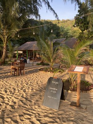 Front of the restaurant  at Sleeping Trees in Koh Rong