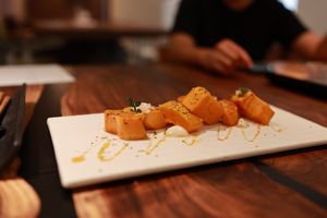 Pumpkin and Lily Bulbs 南瓜百合 (Photo by 程沛生) at so'N in Hong Kong Island