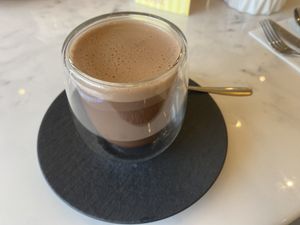 Dark hot chocolate   at Heavenly Desserts in Dundee