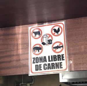 Zona libre de carne at La Flor De La Vida in Tijuana