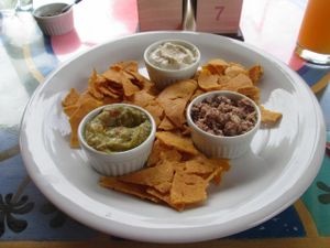 Vegan nachos at Aldeia Indigo in Florianopolis