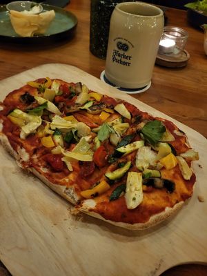 Vegan Pinsa at Linde in Buehl