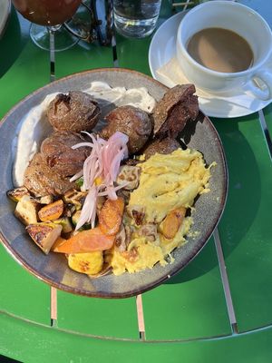 Vegan option breakfast hash   at The Sovengard in Grand Rapids