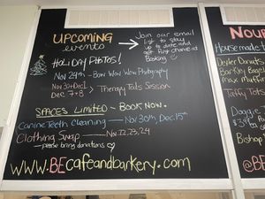 Menu options  at Be Cafe & Bakery in Hamilton