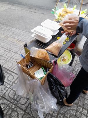 Street stall at Bun Xao Chay Ngon in Ho Chi Minh City