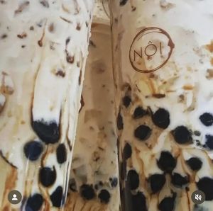 They have delicious boba teas - I quite like the brown sugar boba tea with soy milk  at NOI Goulburn in Goulburn