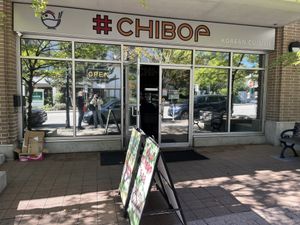 Find free parking in the underground mall parking next door    at Chibop in Burnaby