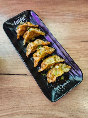 sweet chilli gyoza - delish! at Ramen Shifu - Calle Héroe de Sostoa in Malaga
