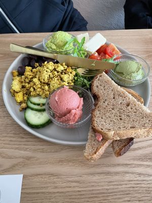 Vegan breakfast plate  at Zucker & Rüben in Koblenz
