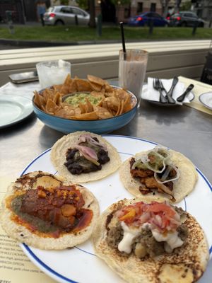 Vegan taco flight for $30  at Taquito in Carlton