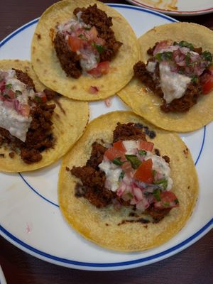 Vegan chorizo  at Taquito in Carlton