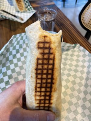 Bfast burrito  at AM Cafe in Vancouver