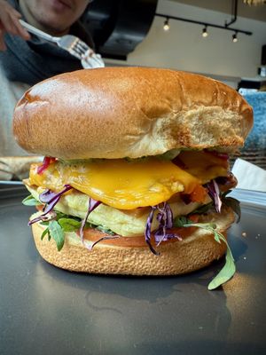 Fully loaded sammy   at AM Cafe in Vancouver