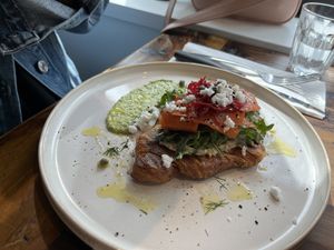   at AM Cafe in Vancouver