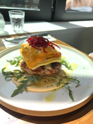 The Rogue Waffle  at AM Cafe in Vancouver