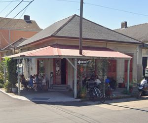 On the corner of Dauphine and Touro  at Ike's in New Orleans