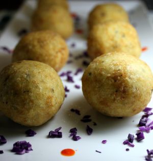 Albondigas de tofu at Sol Veggie in Logrono