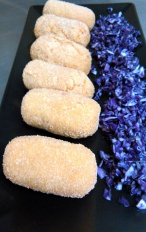 Croquetas de verduras at Sol Veggie in Logrono